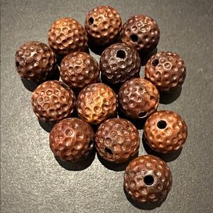 Vintage Carved Wooden Beads Bundle